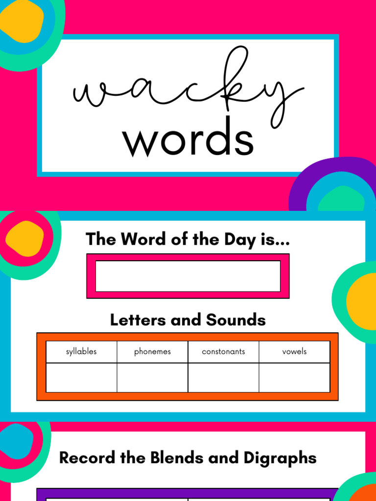 Vocabulary Words Structe | PDF