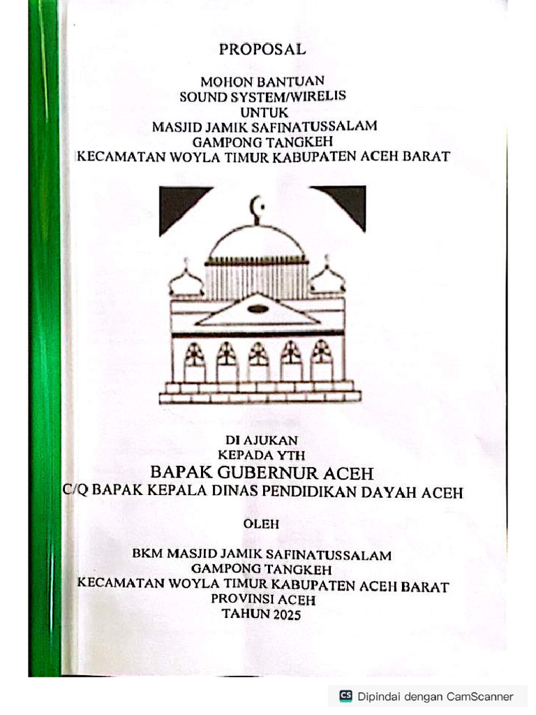 Proposal Permohonan Sound System | PDF