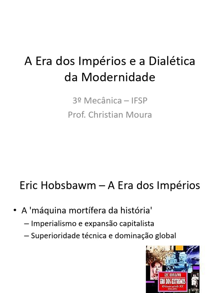 A Era Dos Imperios e A Dialetica Da Modernidade IFSP | PDF | Muhammad ...