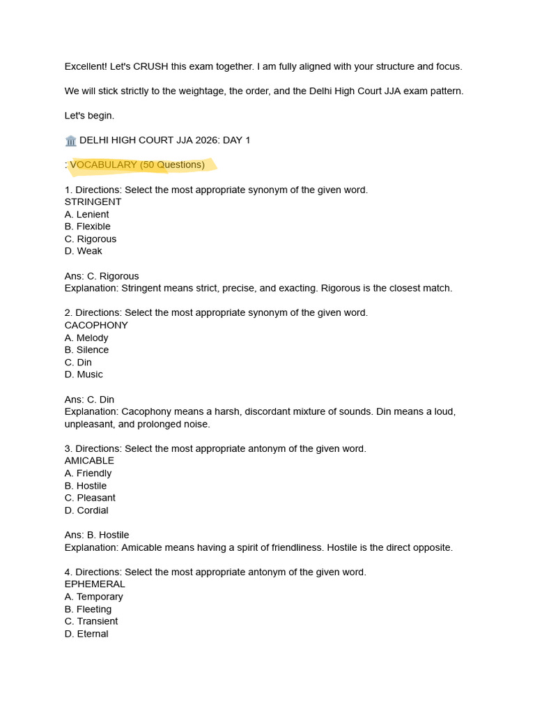 Day 1 For JJA | PDF