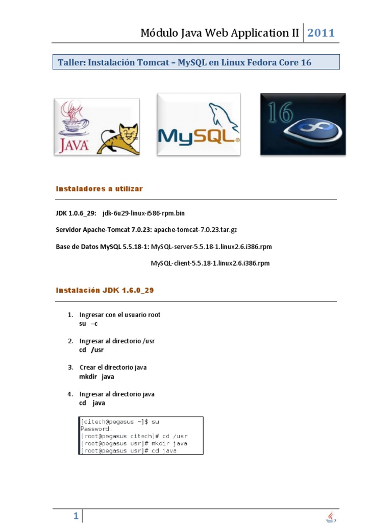 Taller Install Tomcat | PDF | Java (lenguaje de programación ...
