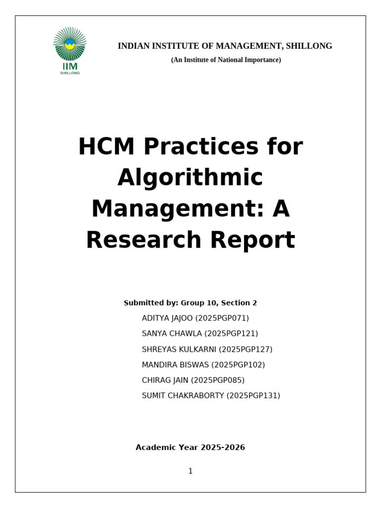 HCM Project Report - Edited | PDF | Artificial Intelligence ...