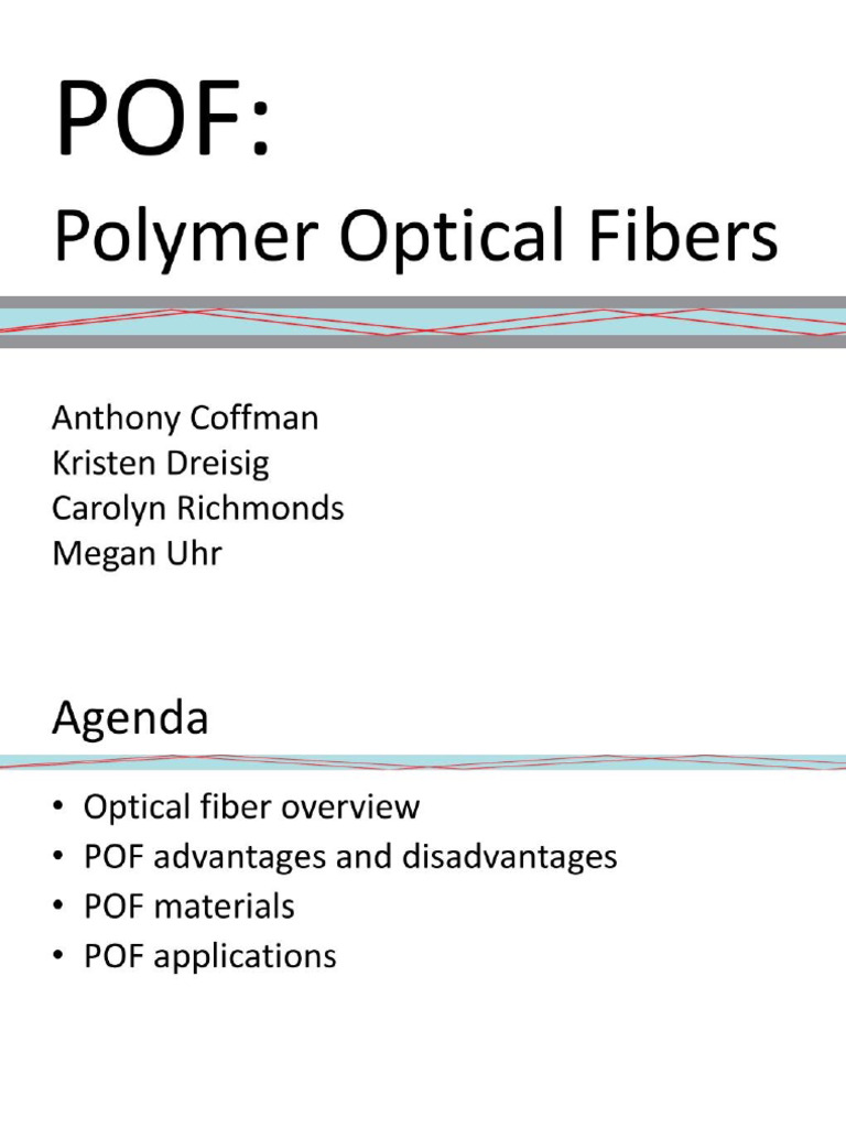 Polymer Optical Fibre | PDF