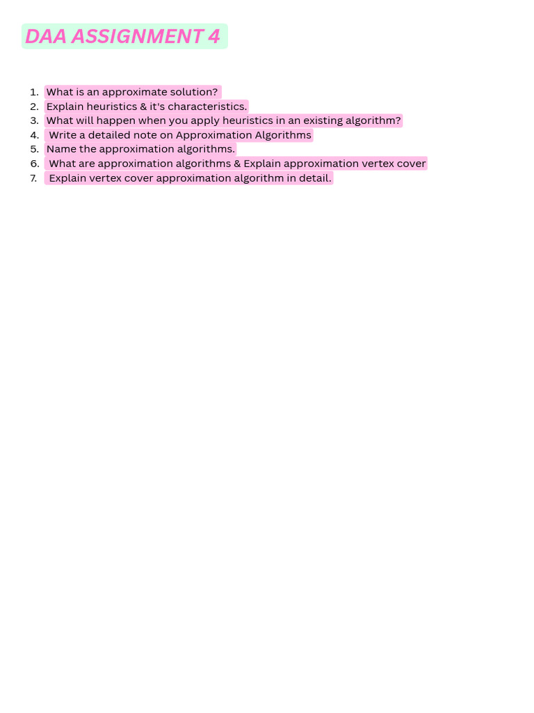 Daa Assignment 2 - Pyqs - 20260327 - 191625 - 0000 | PDF