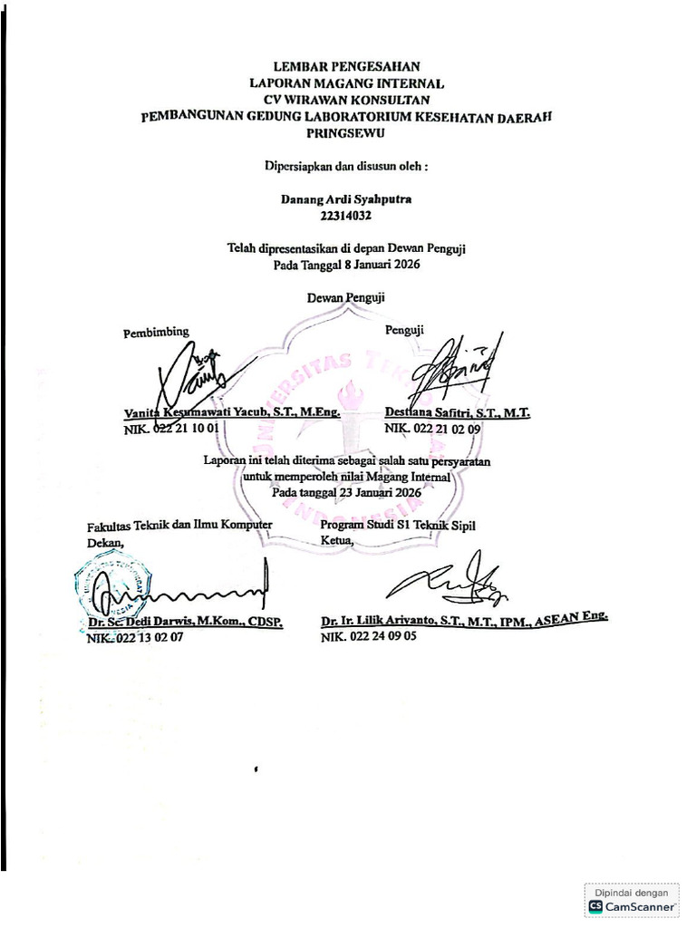 Lembar Pengesahan | PDF