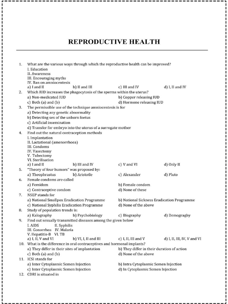 Reproductive Health | PDF