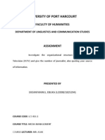 The Organisational Structure of RSTV