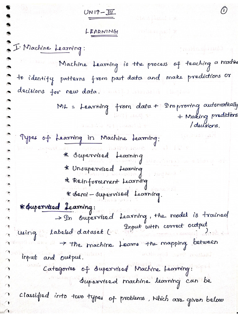 Unit 3 AIML | PDF