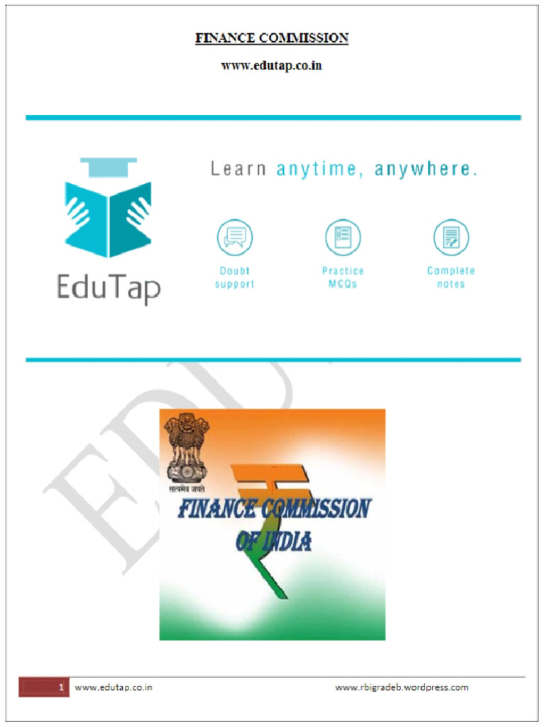 30.finance Commission | PDF