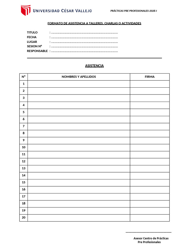 Asistencia | PDF