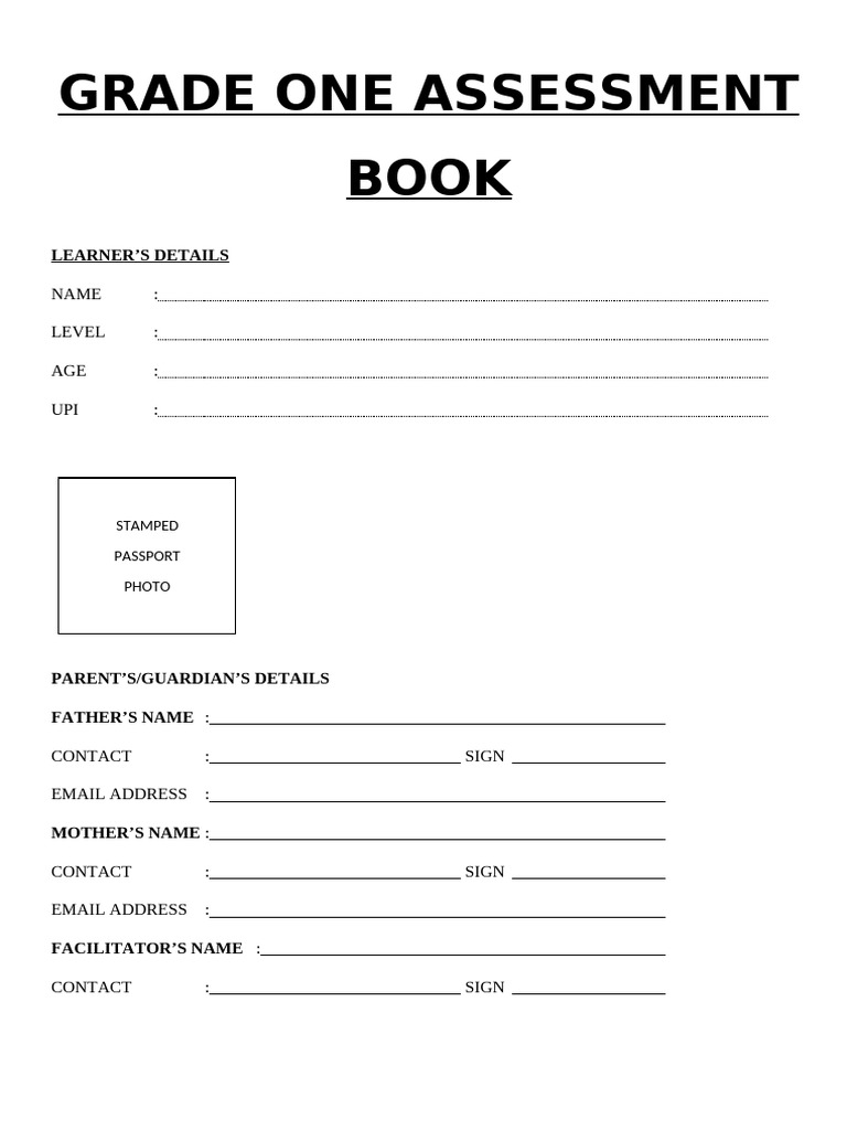 Grade 1 Report Card | PDF | Linguistics