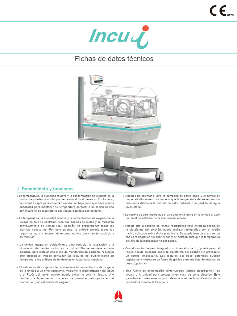 TDS - Incu I - Spa02-01 | PDF | Unidad de cuidado intensivo neonatal ...