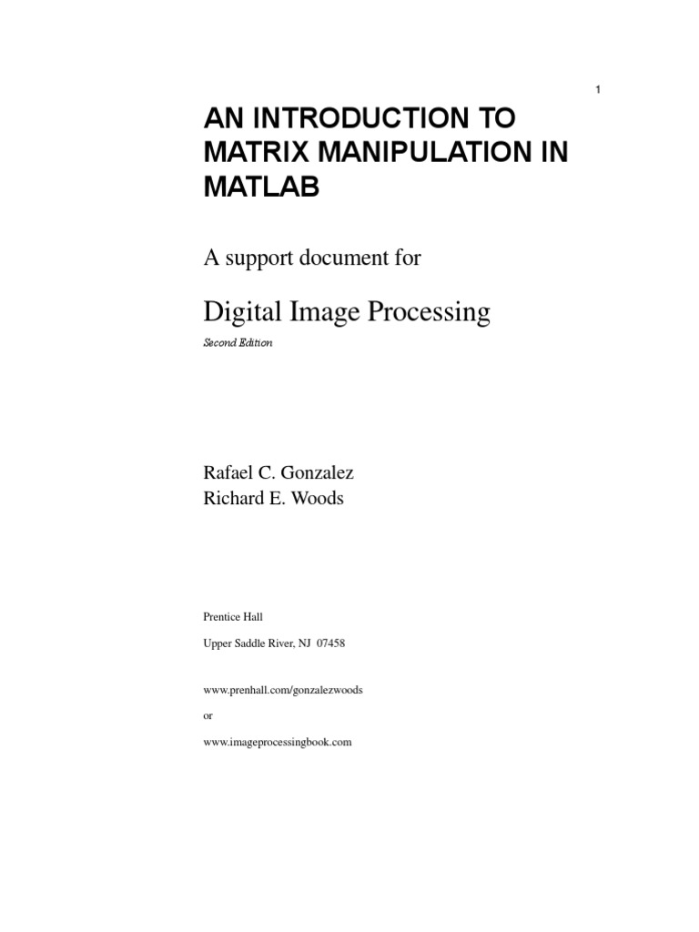 Tutorial MATLAB Matrix Notation | PDF | Matrix (Mathematics) | Array ...