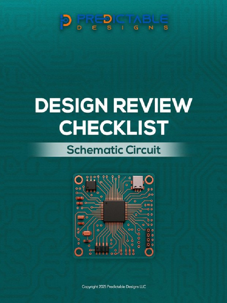 PredictableDesigns DesignReviewChecklist Schematic | PDF