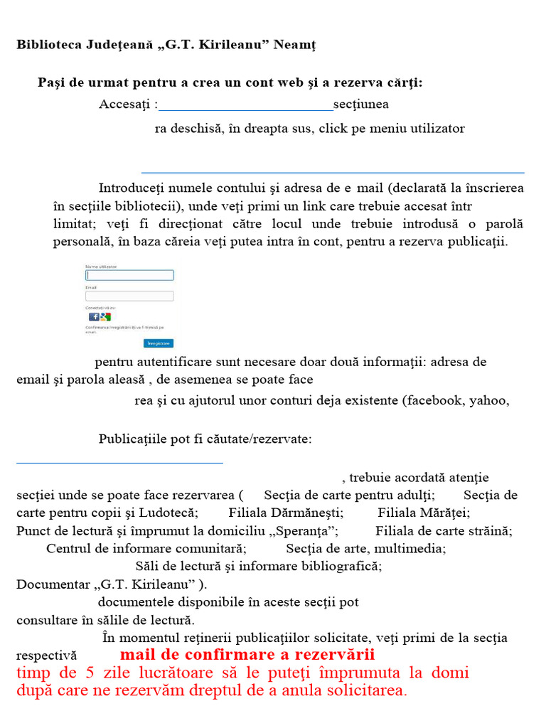 Instructiuni Contweb | PDF