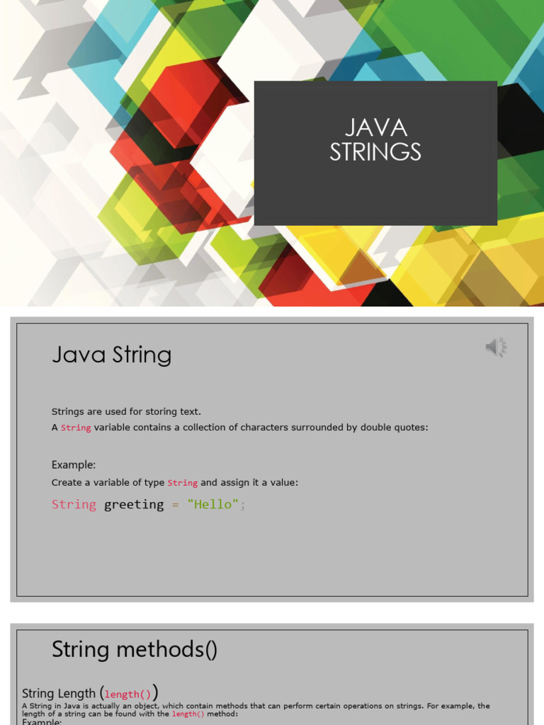 7 Java Strings | PDF
