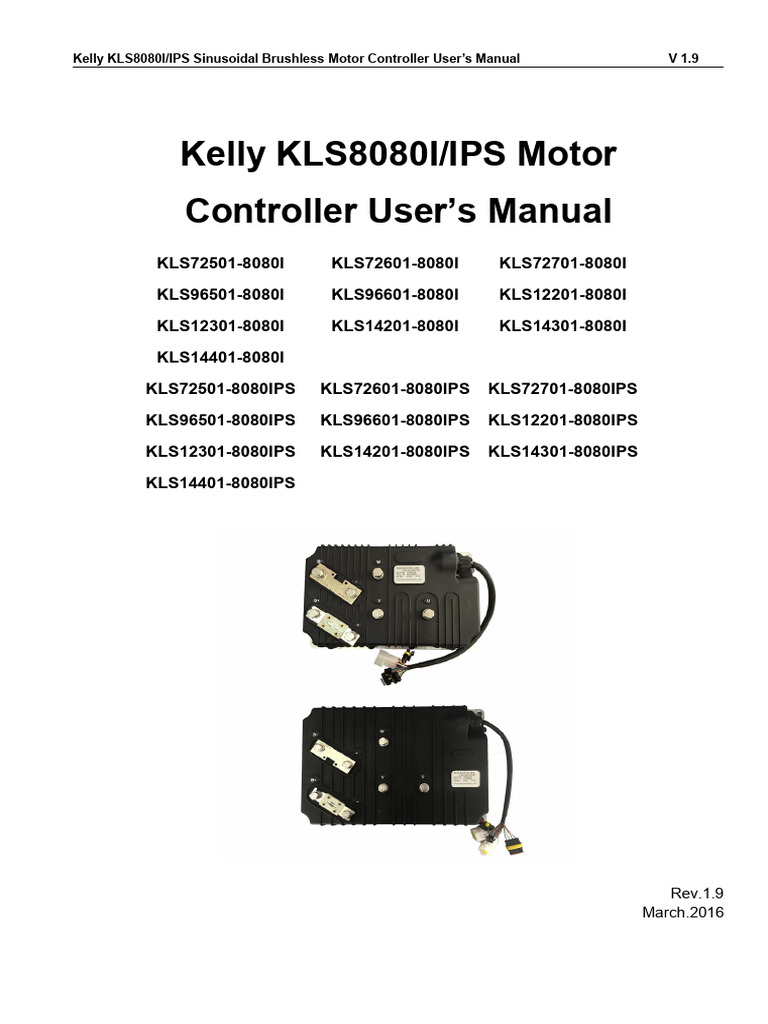 Kelly Controller Manual | PDF
