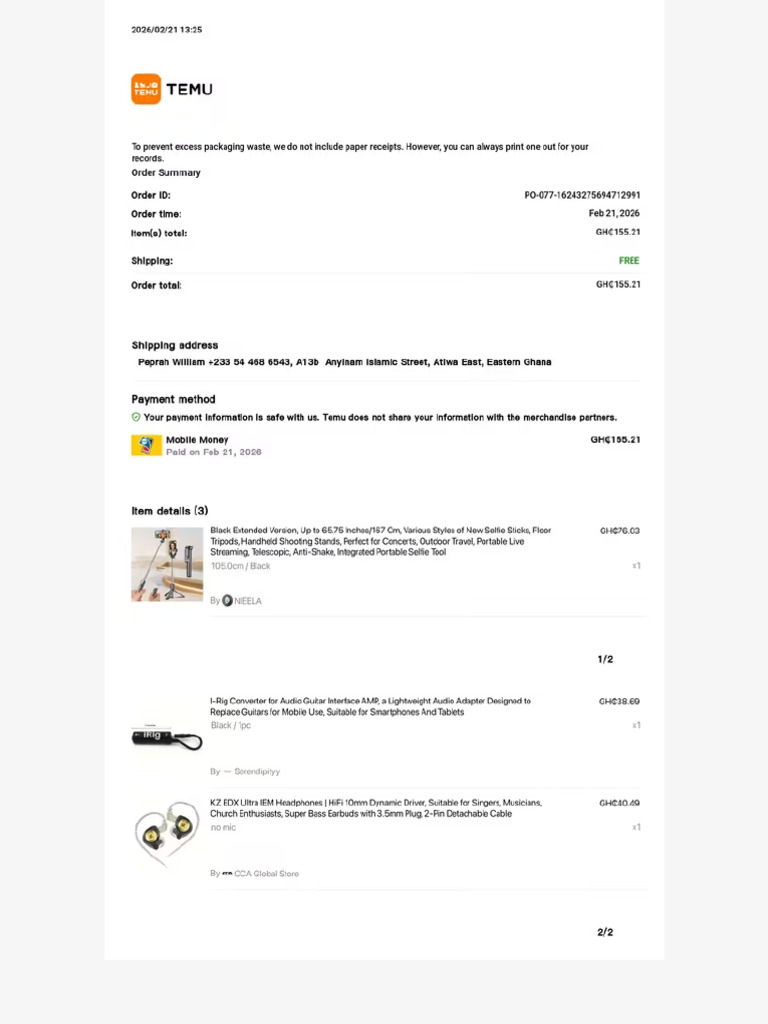 Temu Web Document | PDF