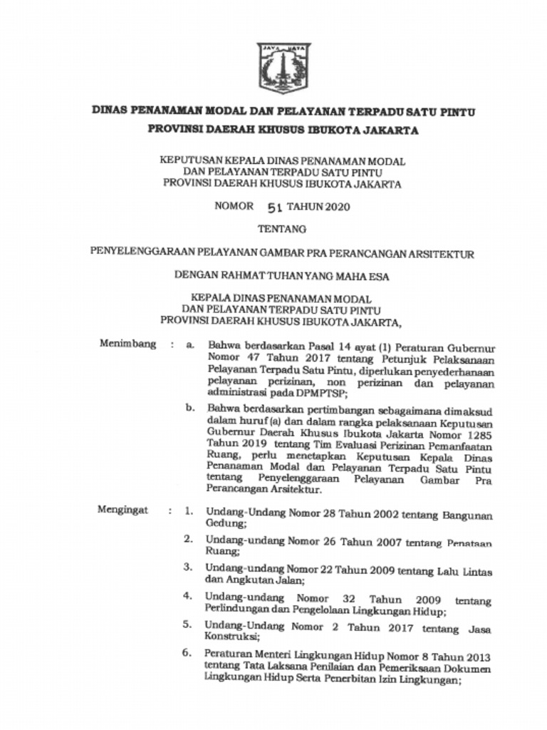 Kepdis Dki 51 TH 2020 Gppa | PDF