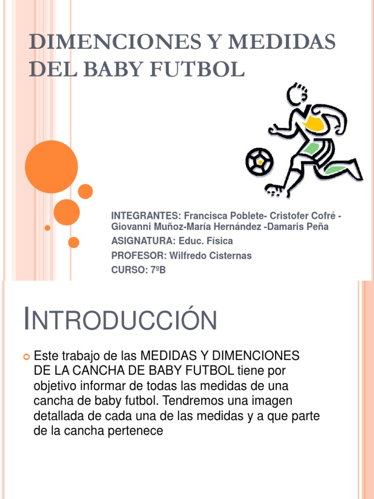 Dimenciones y Medidas Del Baby Futbol, PDF, Asociación de Futbol