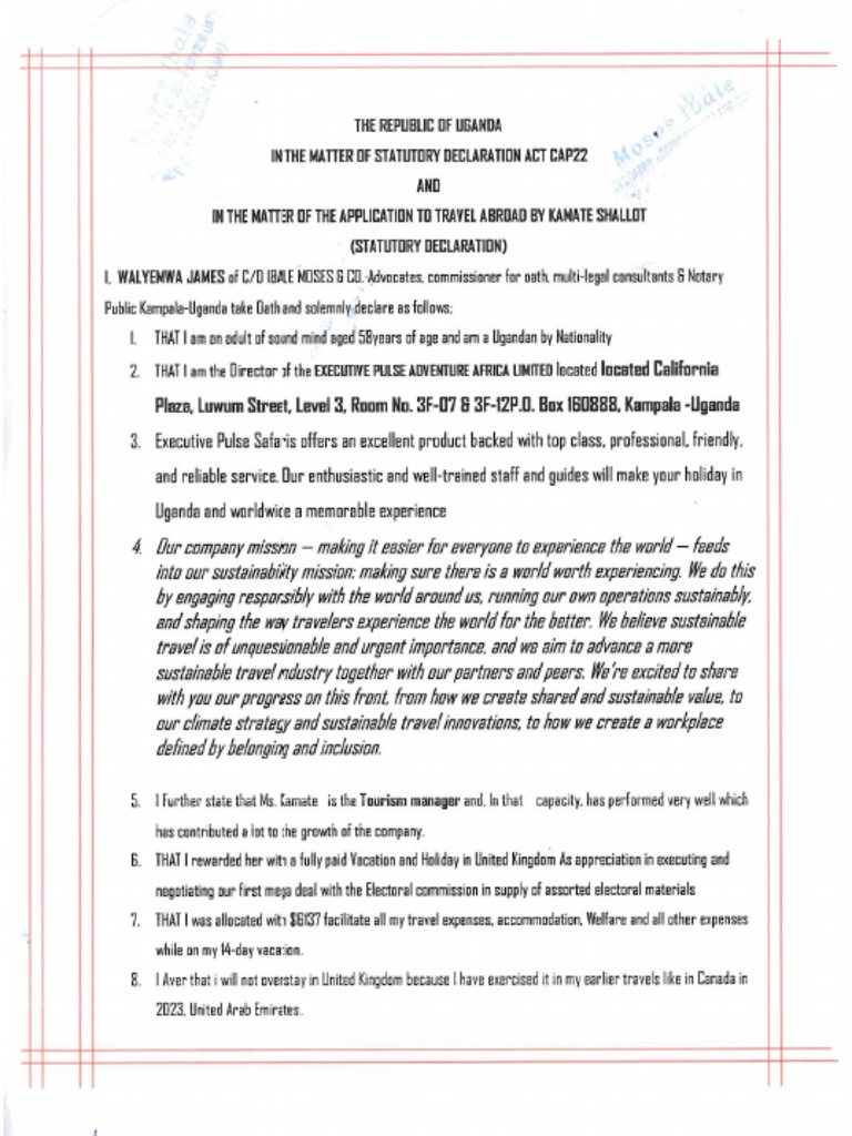 Declaration | PDF