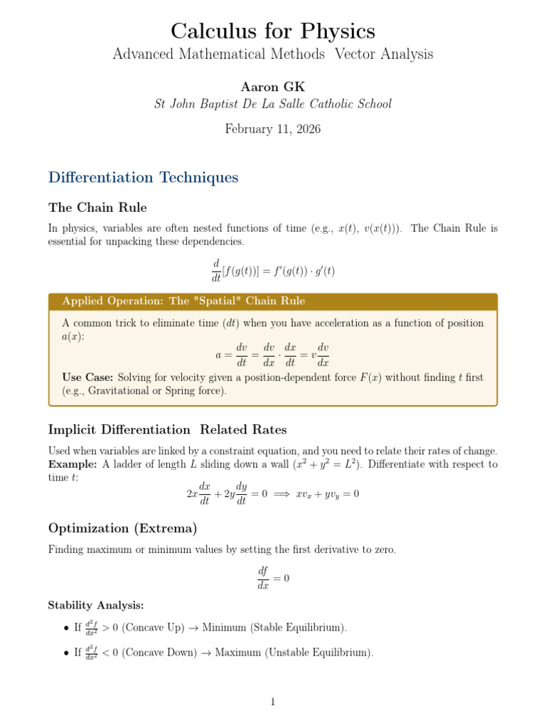 Calculus Notes | PDF