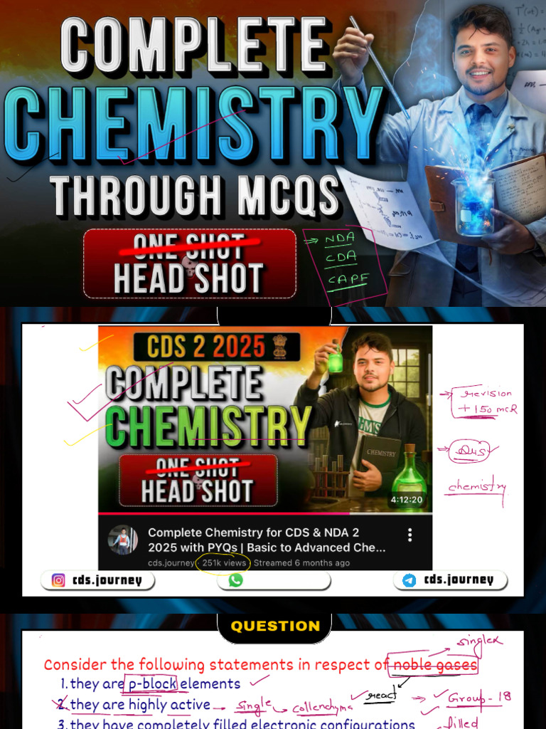 Complete Chemistry 2026 Class-Compressed | PDF | Atoms | Acid