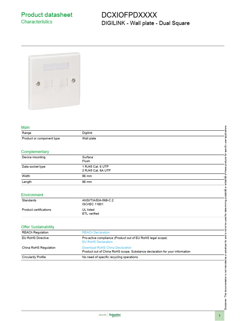Digilink DCXIOFPDXXXX | PDF