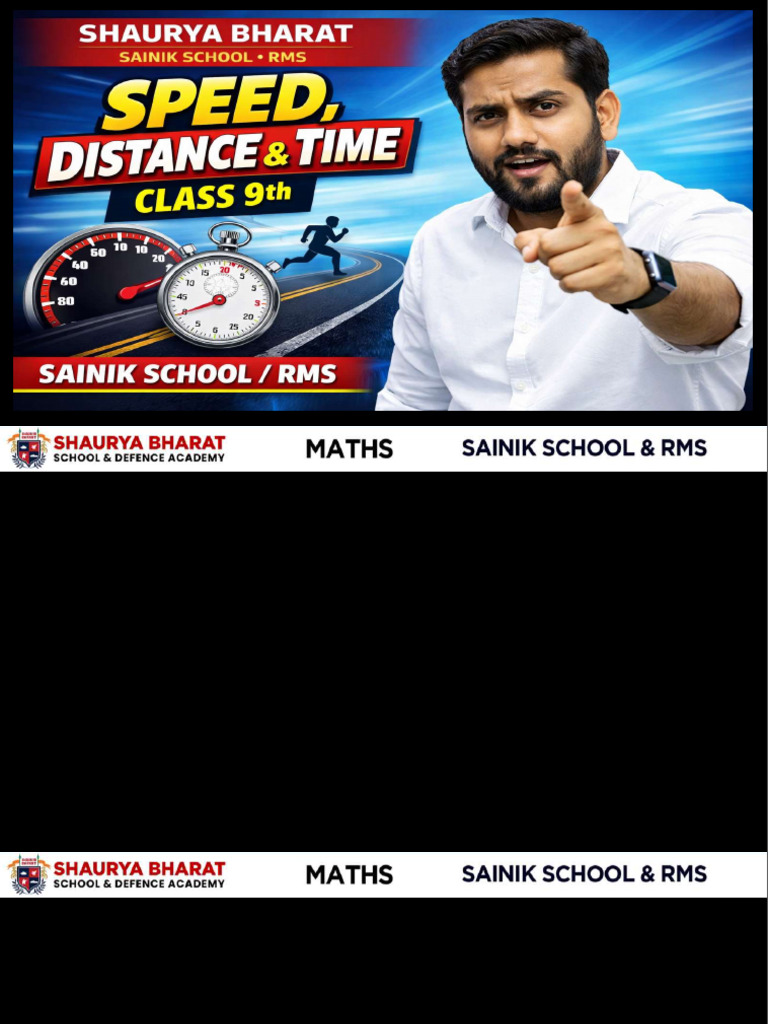 Speed Distance Time | PDF