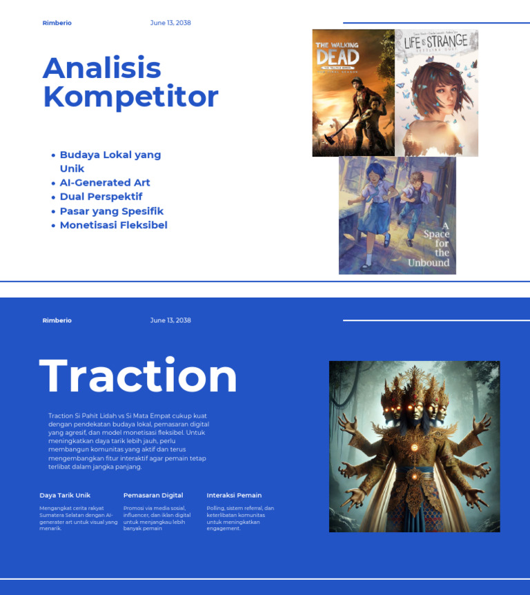 Blue White Business Pitch Deck Presentation | PDF