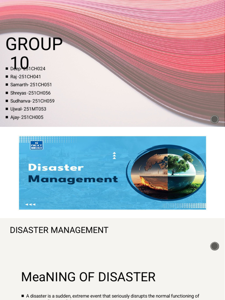 Disaster Management | PDF | Natural Disasters | Emergency Management