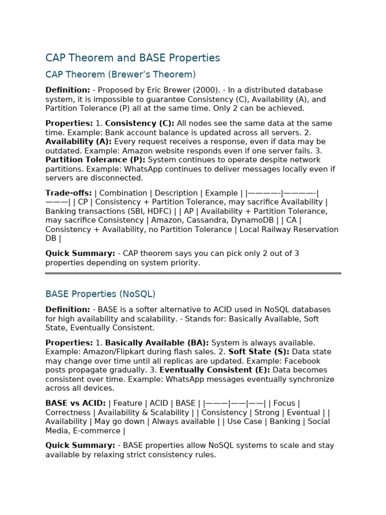 Cap Base Datawarehouse Notes | PDF