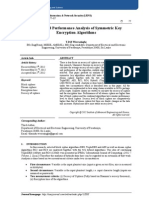 Secrecy and Performance Analysis of Symmetric Key  Encryption Algorithms 