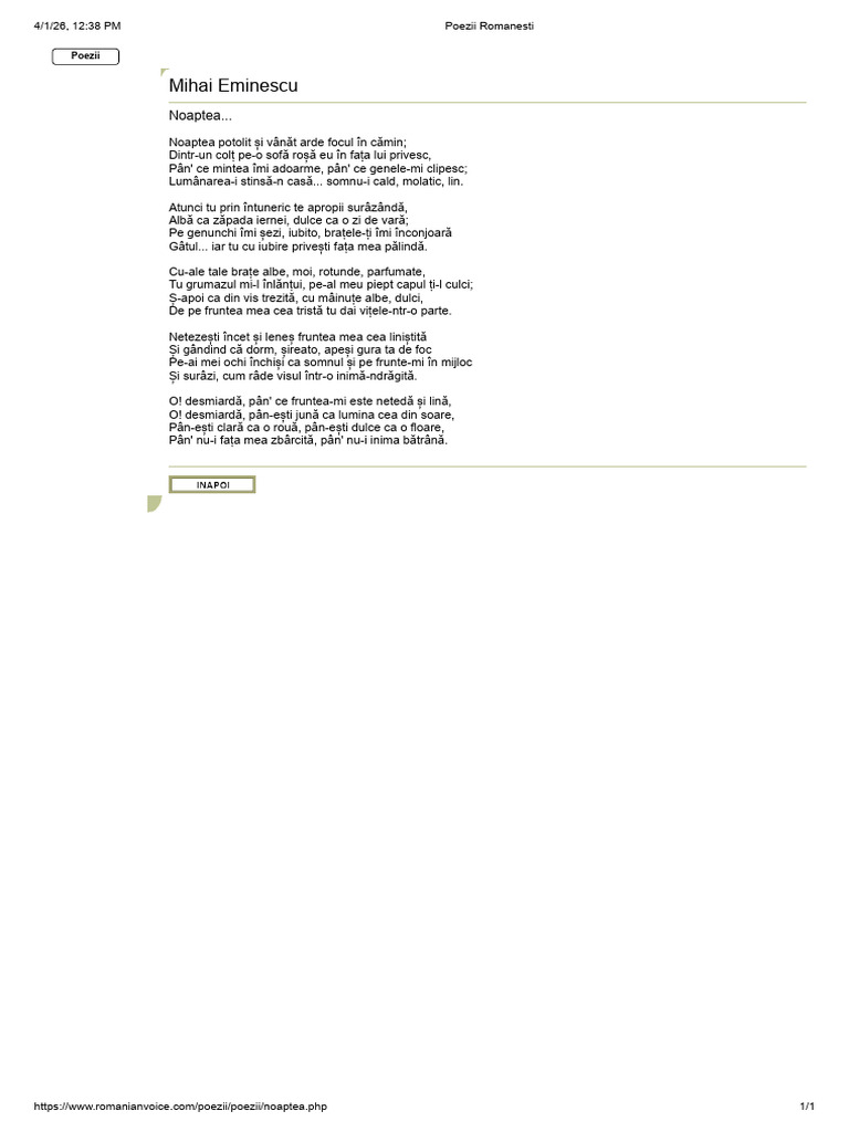 Noaptea... | PDF