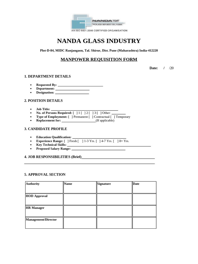 Requisition Form | PDF