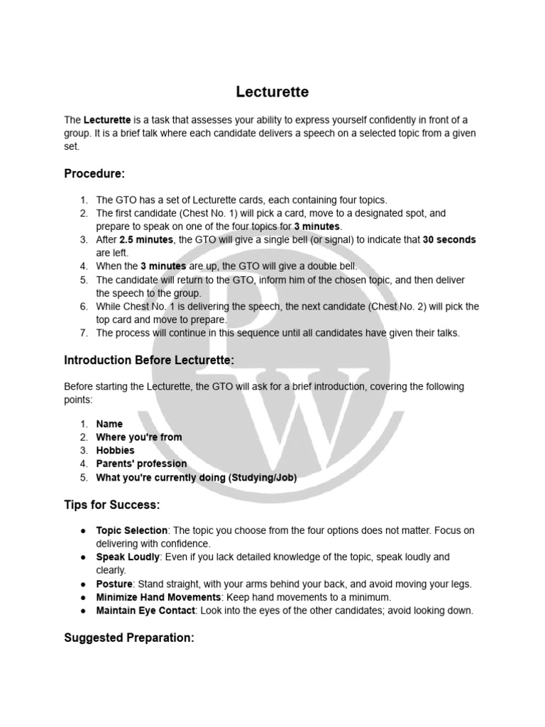Lecturatte Notes | PDF