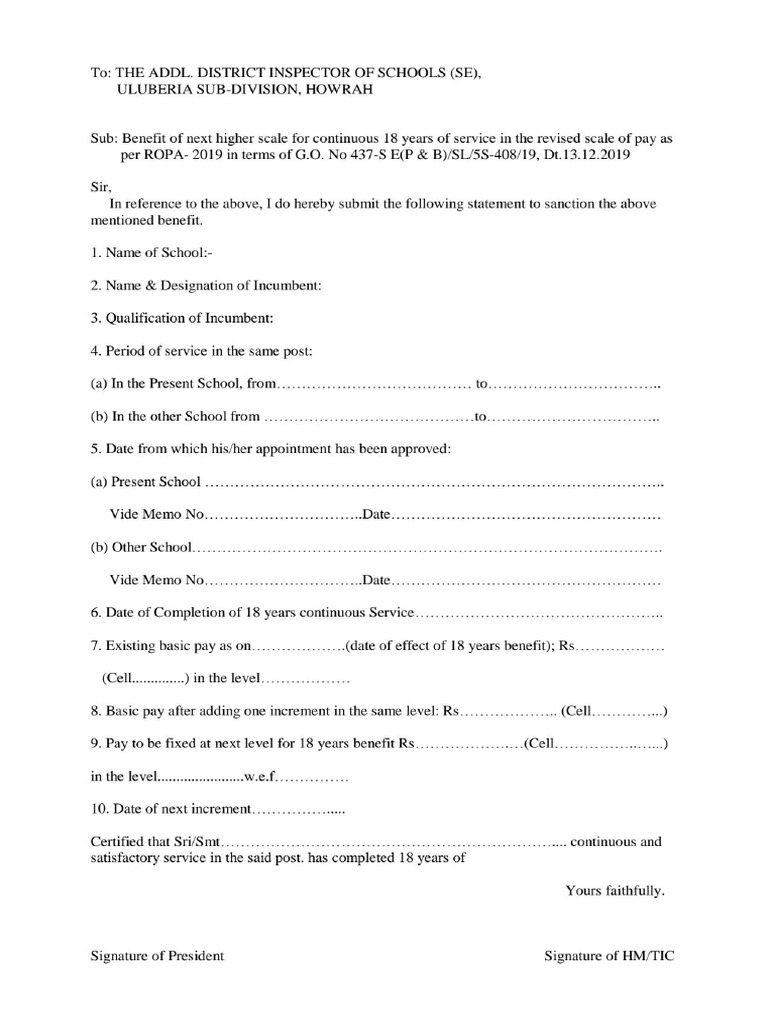 18 Years Format | PDF