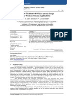 A Bow-Tie Bluetooth/Wimax Antenna Design   for Wireless Networks Applications