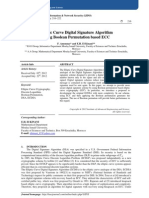 Elliptic Curve Digital Signature Algorithm  Using Boolean Permutation based ECC 