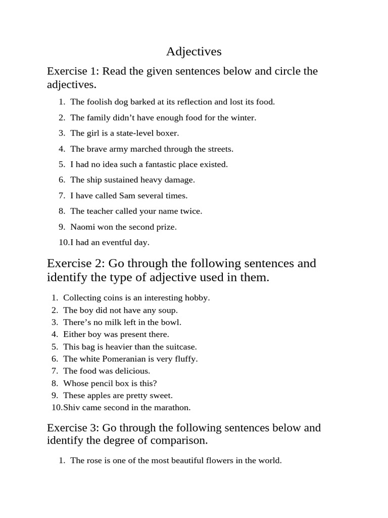 Adjectives | PDF