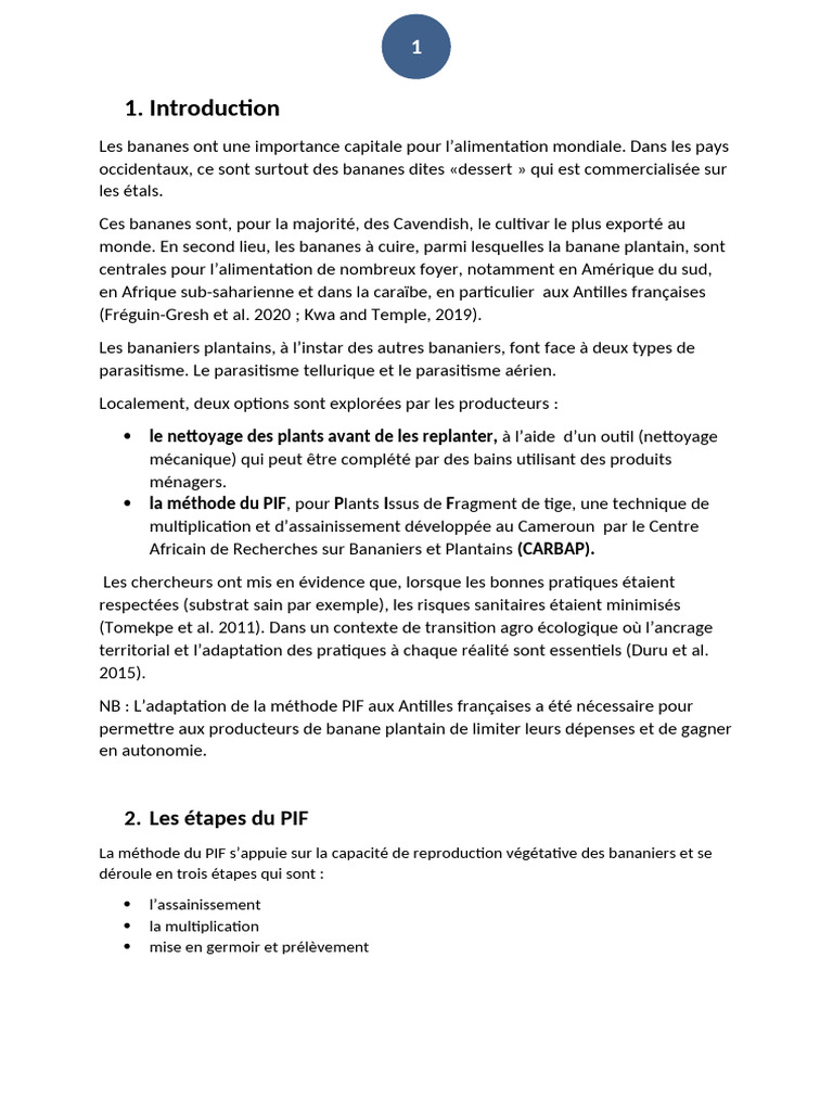 Les Étapes Du PIF: Le Nettoyage Des Plants Avant de Les Replanter | PDF ...