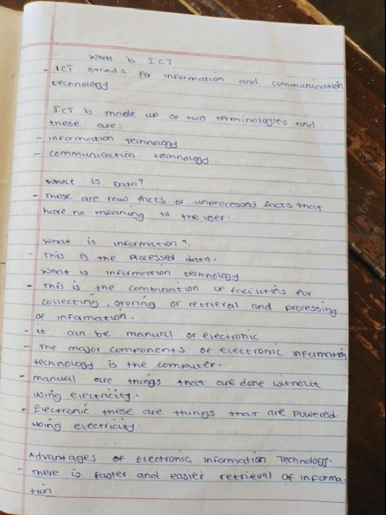 I C T Notes | PDF