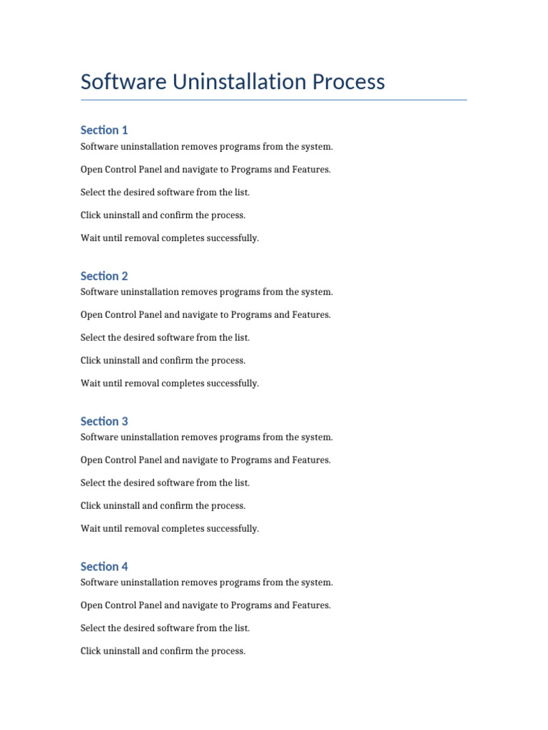 Long Software Uninstallation | PDF | Microsoft Windows | Computing ...