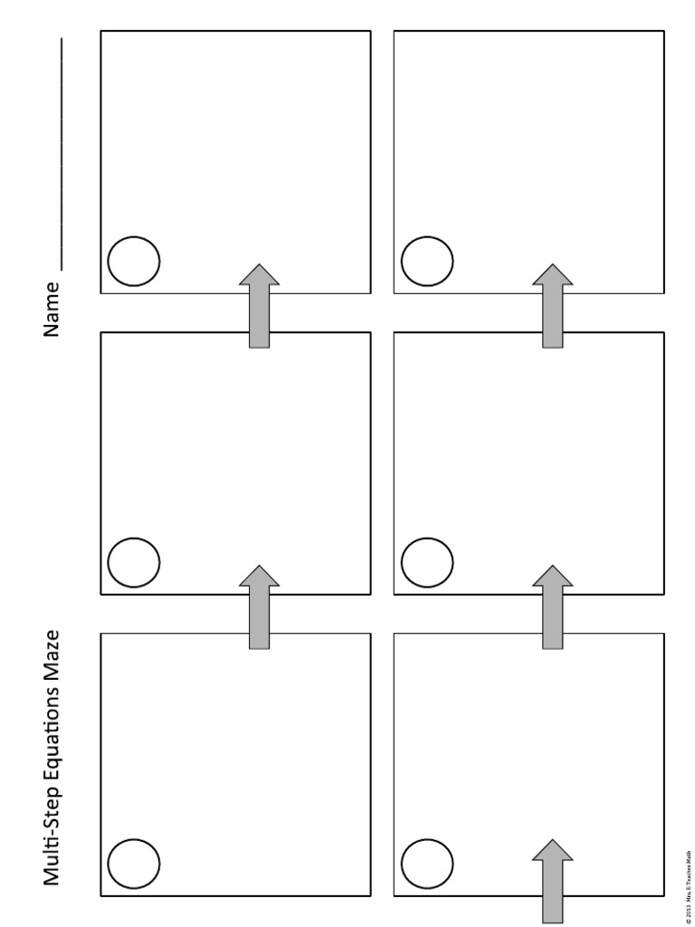 1.2 MultiStep Equations Stations Student Answer Sheet | PDF