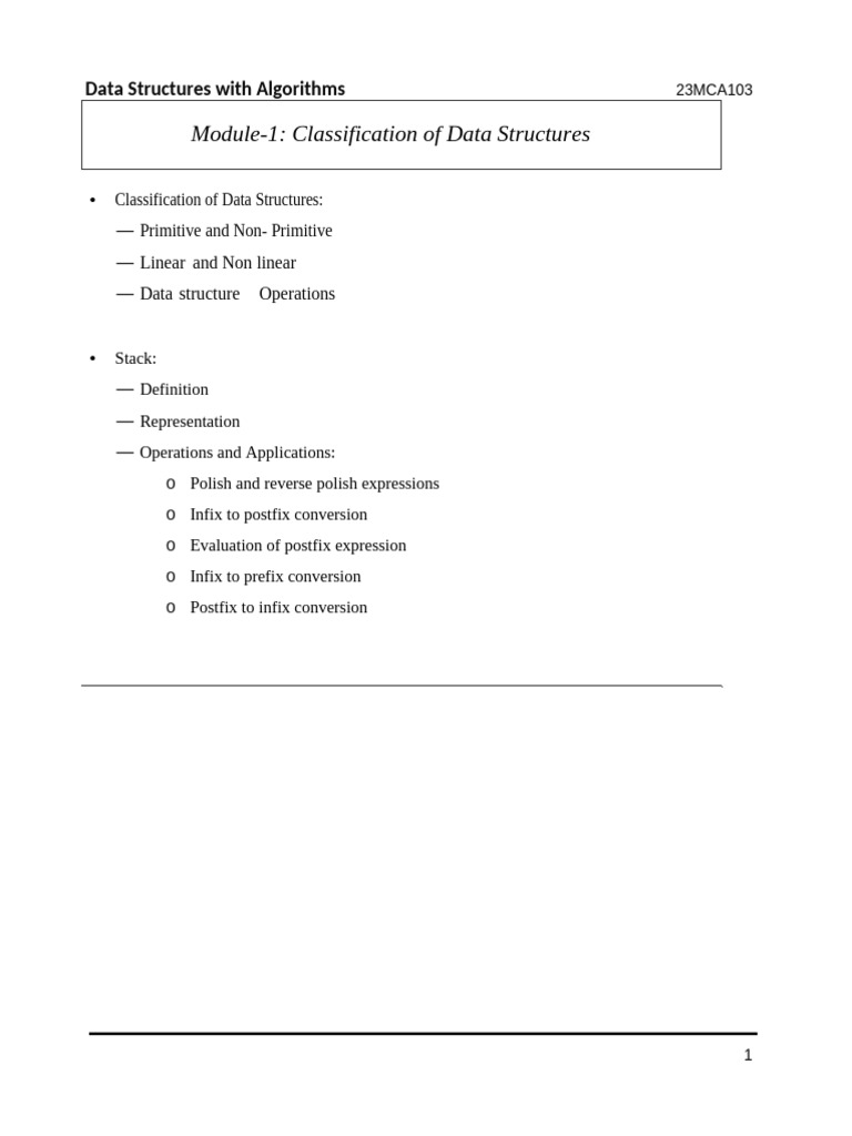 DS Module 1 | PDF | Mathematics | Computing