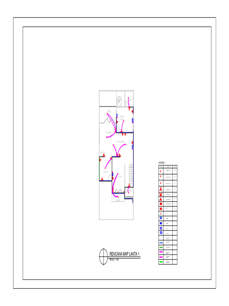 Rencana Map Lantai 1 | PDF