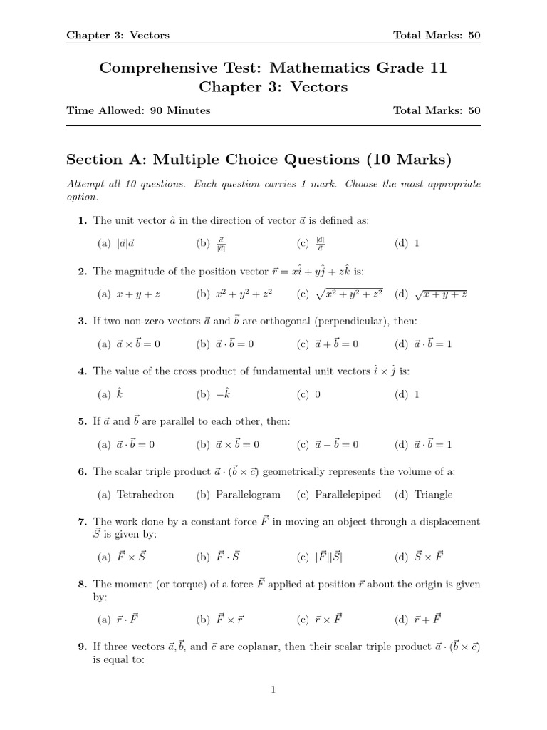 CH 3 Math | PDF | Euclidean Vector | Mathematics