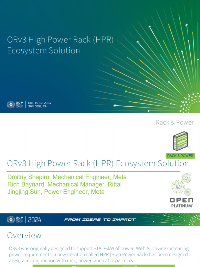 5285 - OCP ORV3 High Power Rack - HPR - Ecosystem Solution | PDF ...