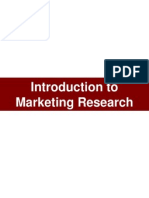 Introduction To Marketing Research