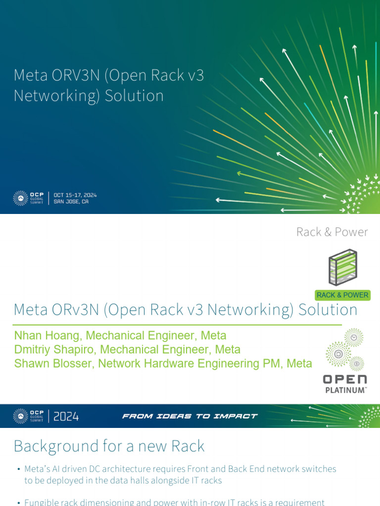 5286 - Meta ORV3N - Open Rack V3 Networking - Solution | PDF ...
